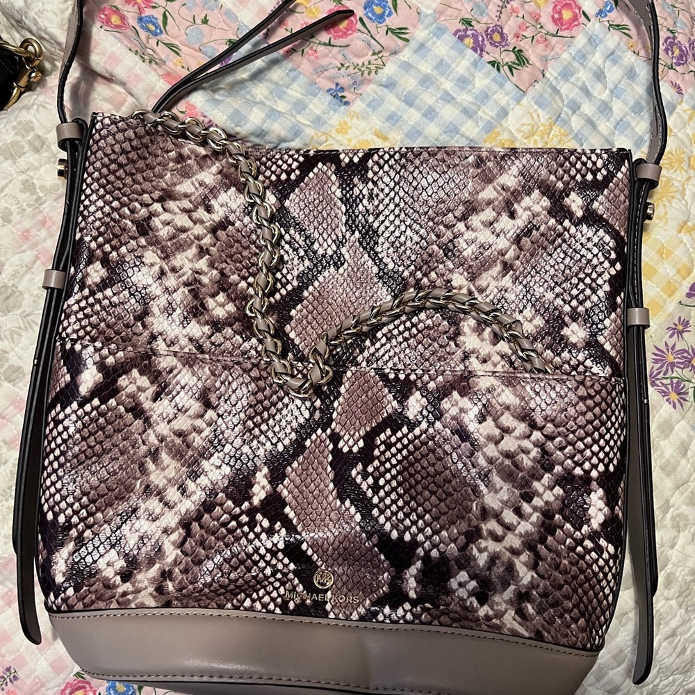 M3- Michael Kors Snake Embossed Handbag